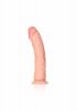 Zakrzywiony penis dildo na przyssawce cielisty 23 cm